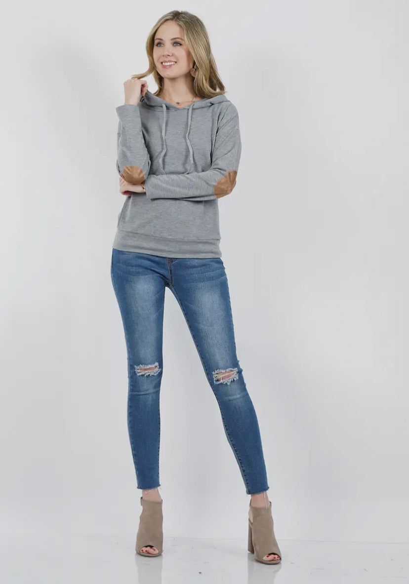 Elbow Patch Pullover