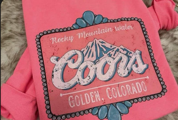 Pink Coors Crewneck