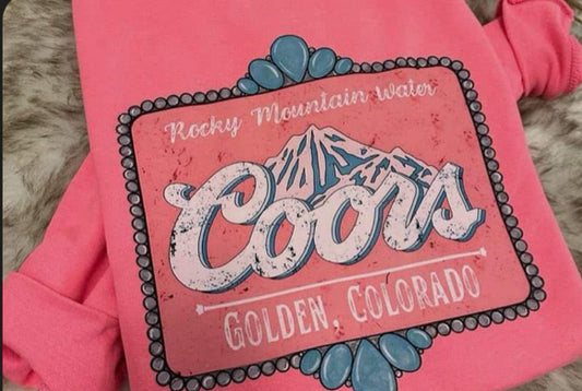 Pink Coors Crewneck