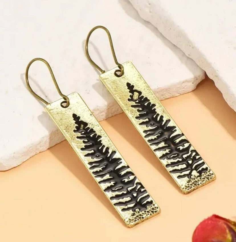 Gold Tree Earrings