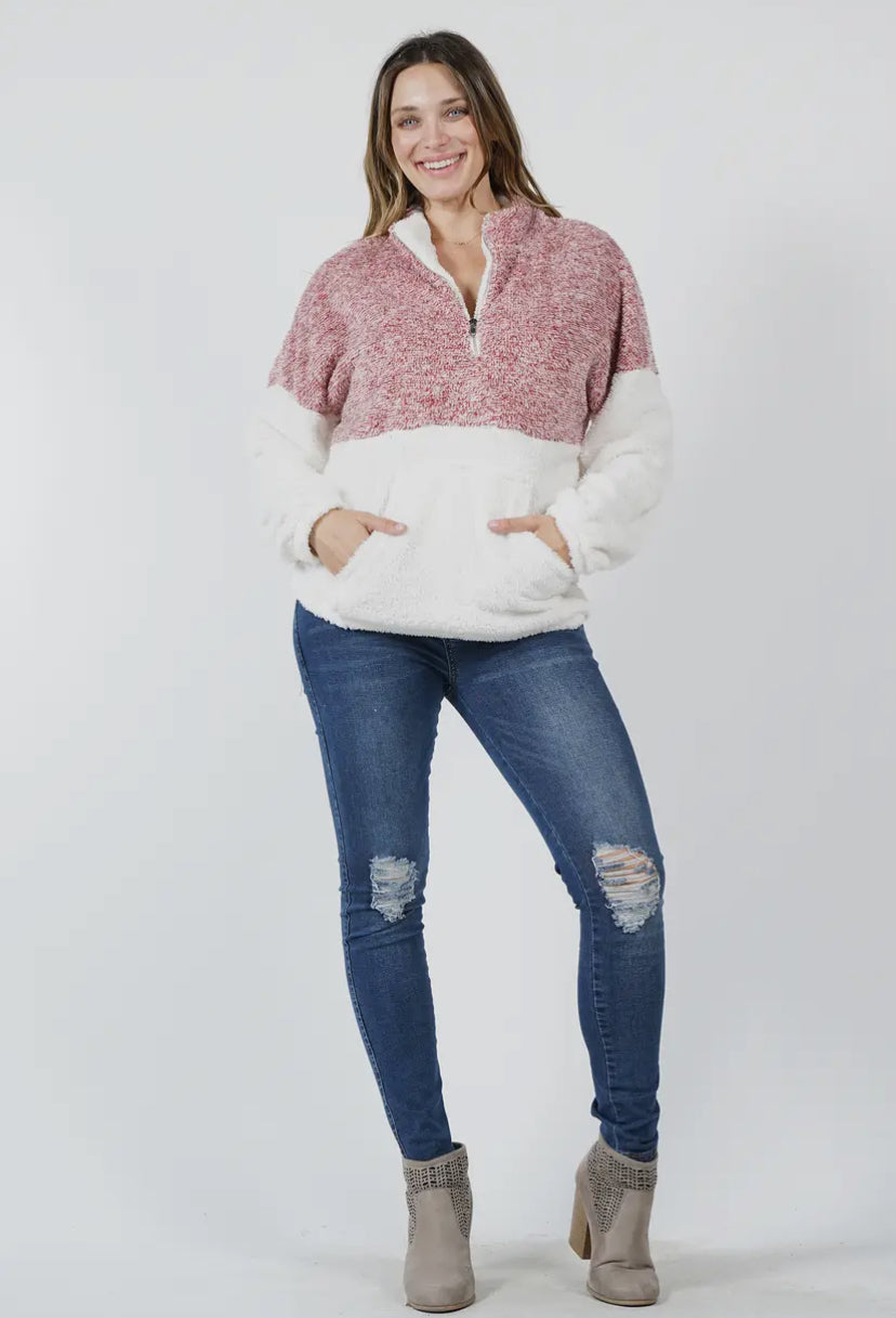 Sherpa Zip Up (plus size)