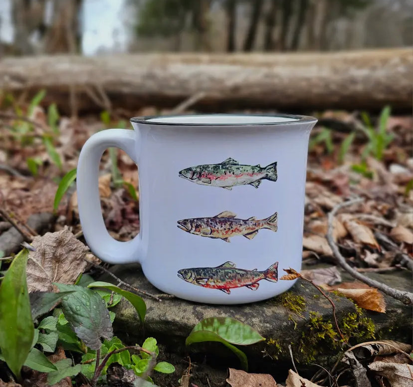 Trout Coffee Cup