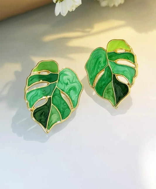 Monstera Stud Earring 🍃